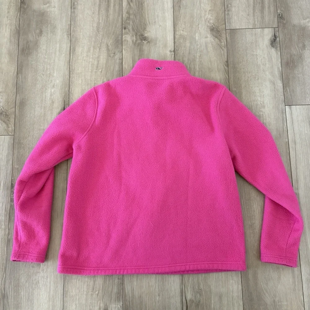 Vineyard Vines Pink 1/4 Zip Size Large L Mock Neck Pullover Long Sleeve - Picture 8 of 8